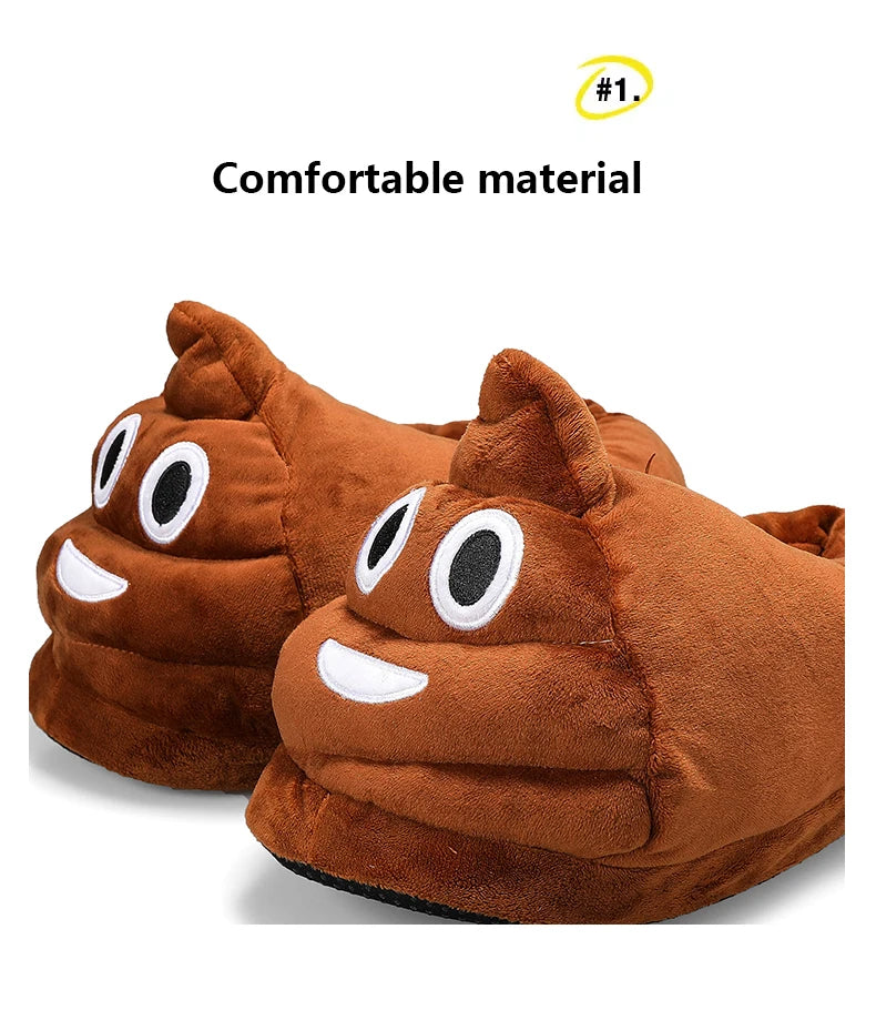 Indoor Slippers Warm Winter Home Fluffy New Fashion Men Women Bread Demon Soft Plush Shoes Unisex Cute Funny Christmas Gift