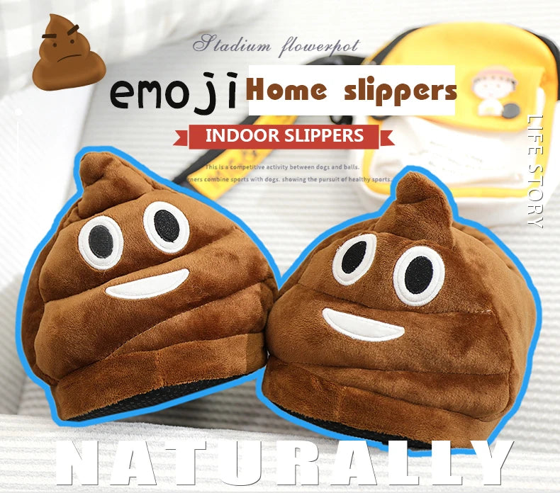 Indoor Slippers Warm Winter Home Fluffy New Fashion Men Women Bread Demon Soft Plush Shoes Unisex Cute Funny Christmas Gift