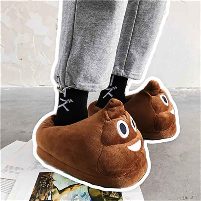 Indoor Slippers Warm Winter Home Fluffy New Fashion Men Women Bread Demon Soft Plush Shoes Unisex Cute Funny Christmas Gift