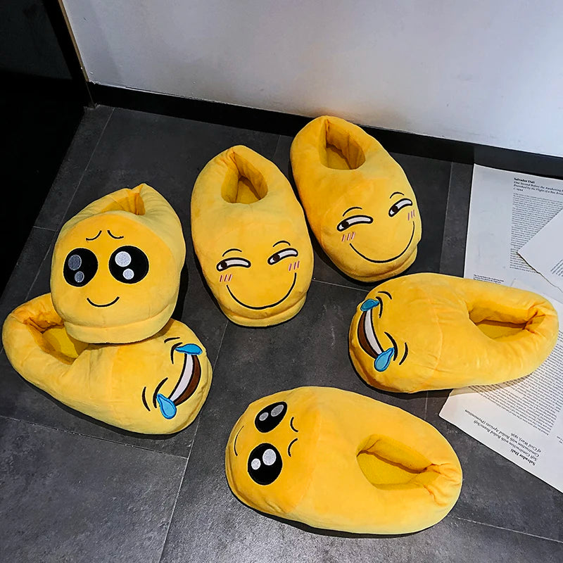 Indoor Slippers Warm Winter Home Fluffy New Fashion Men Women Bread Demon Soft Plush Shoes Unisex Cute Funny Christmas Gift