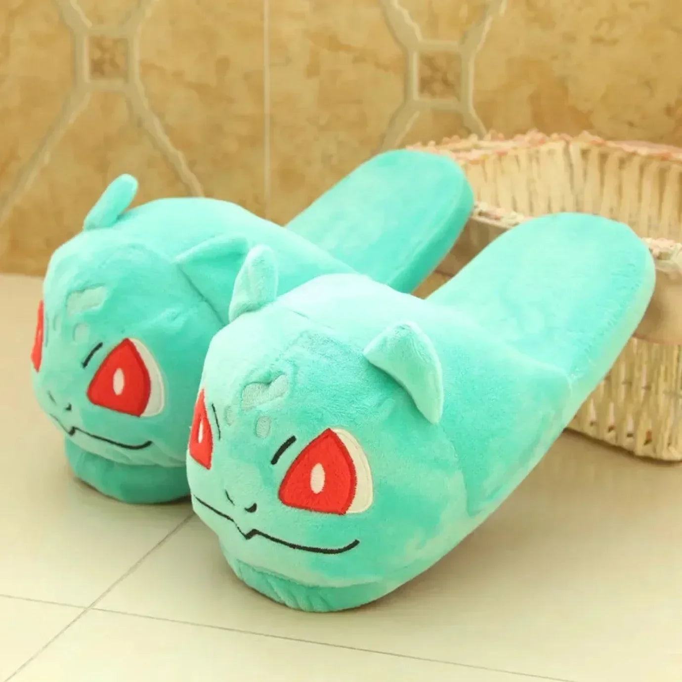 280MM Pokemon Gengar Snorlax Winter Slippers Bottom Soft Insole Home Shoes Thick Slippers Indoor Non-slip Comfortable Slippers