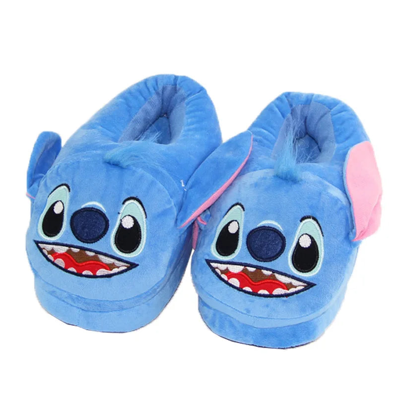 Sanrioed Y2K Hello Kitty Big Head Plush Slippers Winter Cartoon Cotton Shoes Plush Shoes Student Dormitory Bag Feet Cotton Shoes