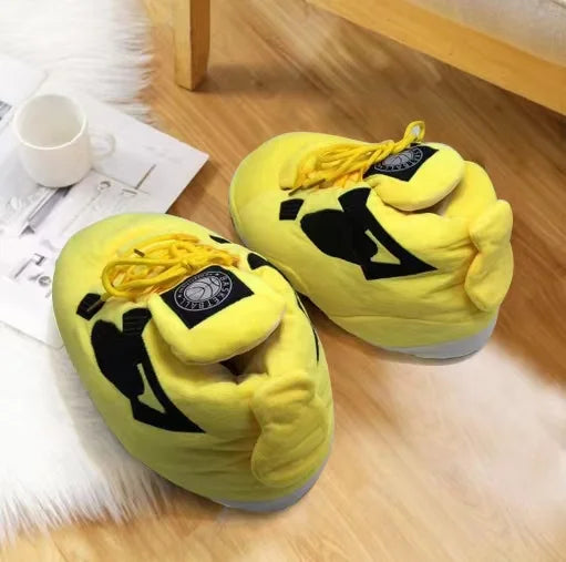 Unisex Winter Warm Sneakers Woman Home Slippers Women/Men One Size Fit 35-44 House Floor Shoes Big Size Ladies Slippers