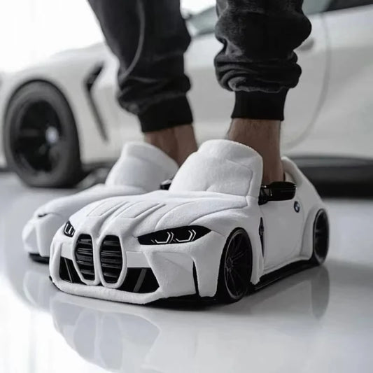 2025 New Applicable to porsche plush slippers Racing BMW Racing plush slippers toy Christmas Gifts