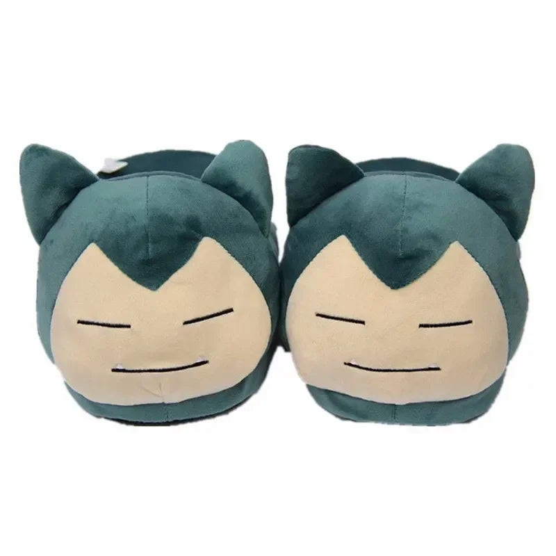 280MM Pokemon Gengar Snorlax Winter Slippers Bottom Soft Insole Home Shoes Thick Slippers Indoor Non-slip Comfortable Slippers